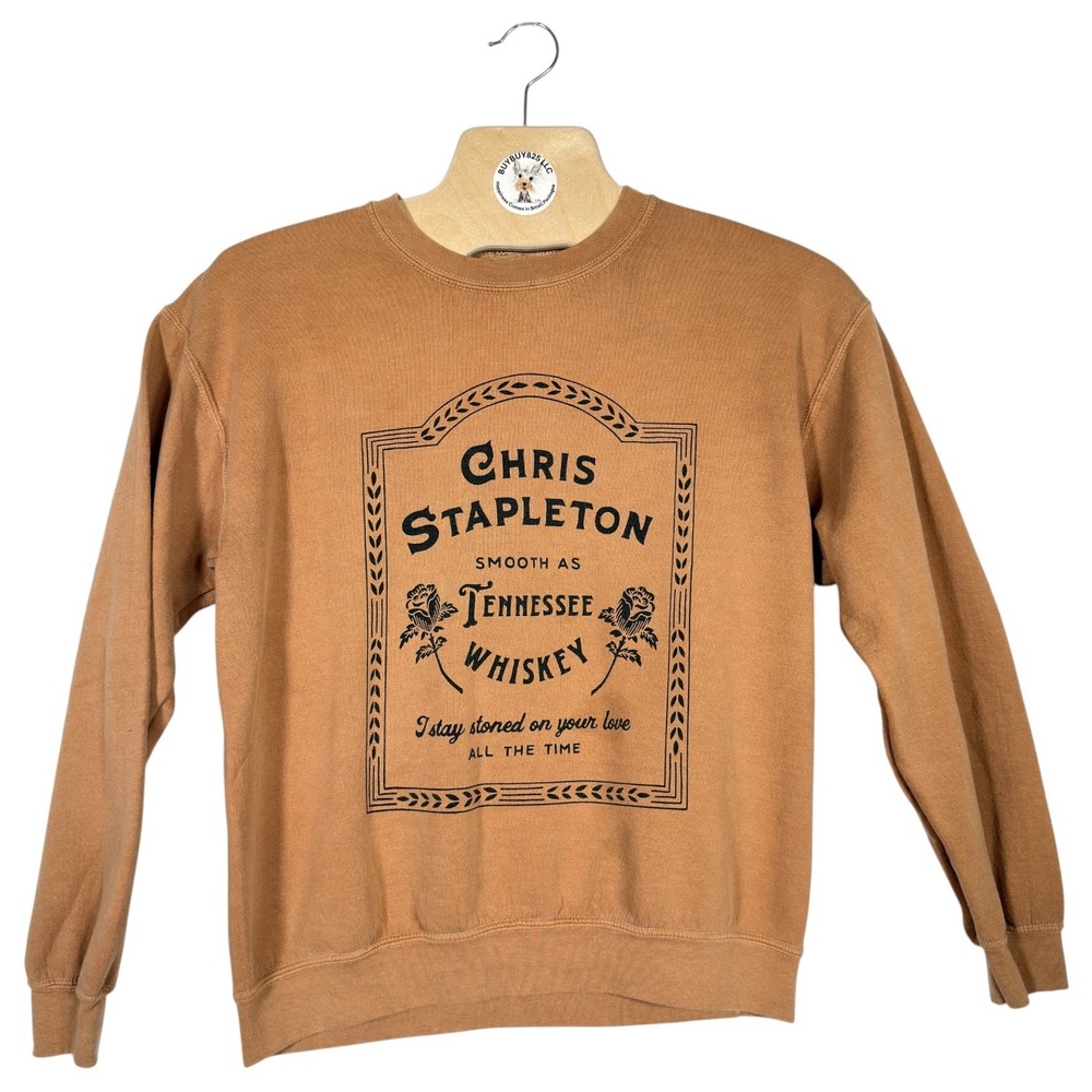 Chris Stapleton Tennessee Whiskey Sweatshirt Brown Graphic Small